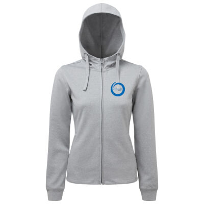 Fusion Fighters Zipped Hoodie Grey Thumbnail